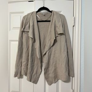 Banana Republic open front wool cardigan in beige